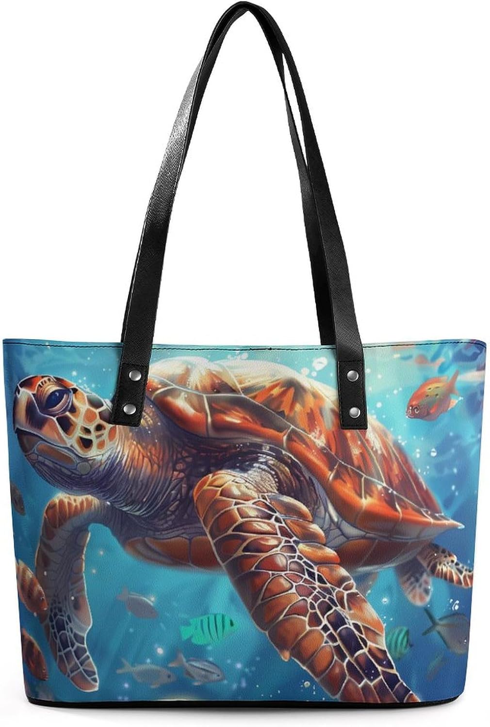 Sea Turtle Women's Handbag Fashion Shoulder Bag Purse Leather Tote Bags Crossbody Travel