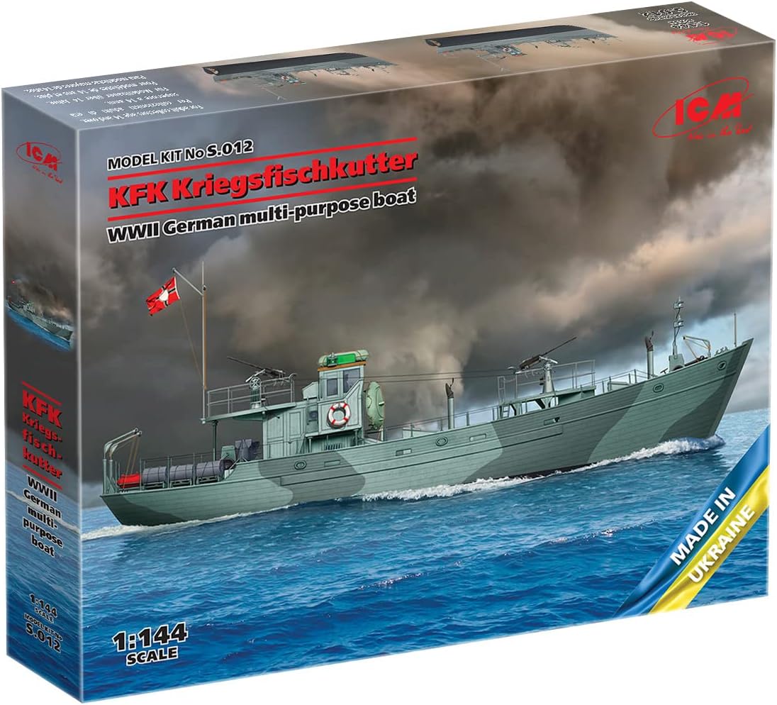 ICM S.012 - KFK Kriegsfischkutter, WWII German Multi-Purpose Boat - Scale 1:144