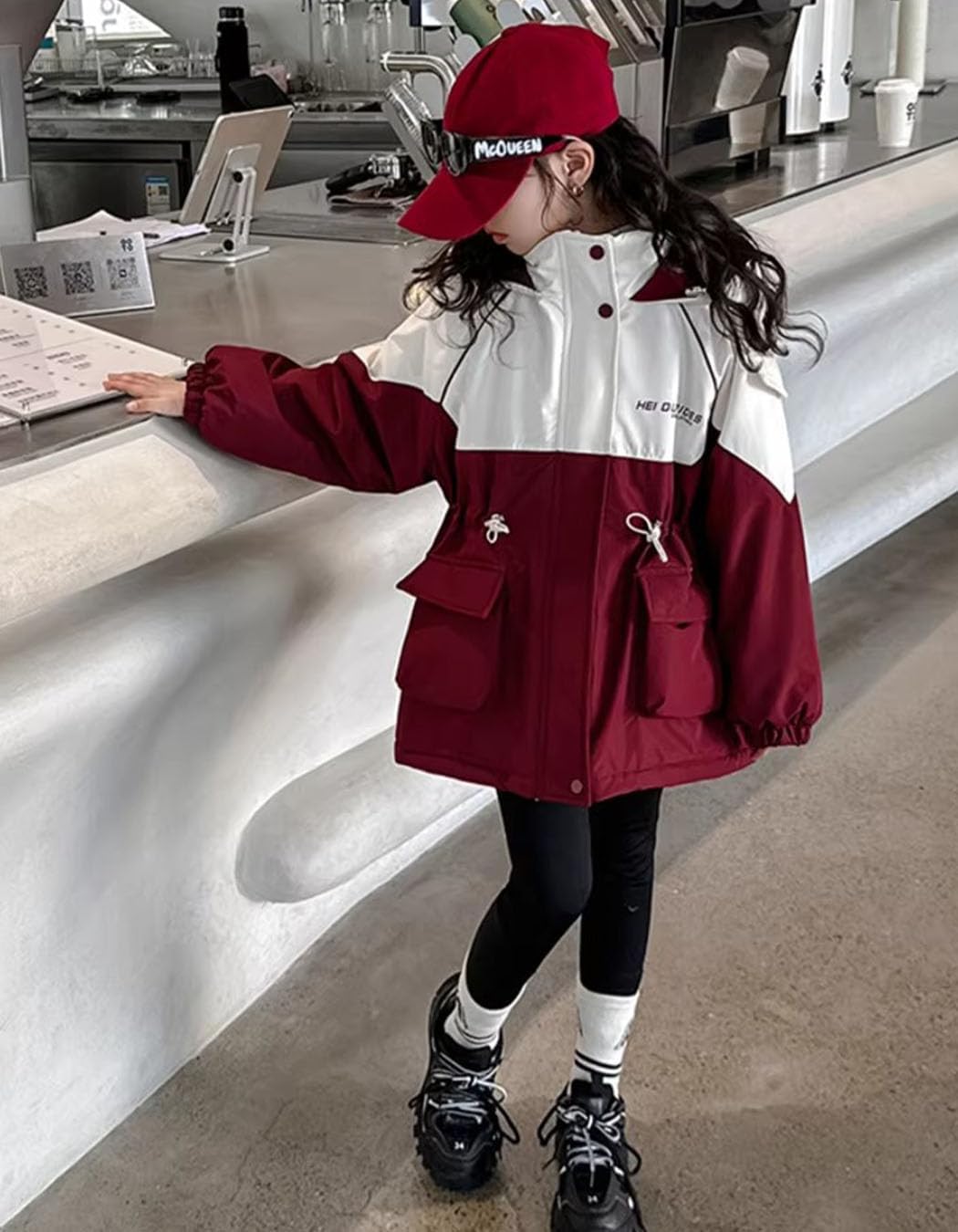 [vdegree] 子供服 中綿 ジャケット 女の子 3in1 コート キッズ アウター ガールズ 冬 服 厚手 暖かい パーカー