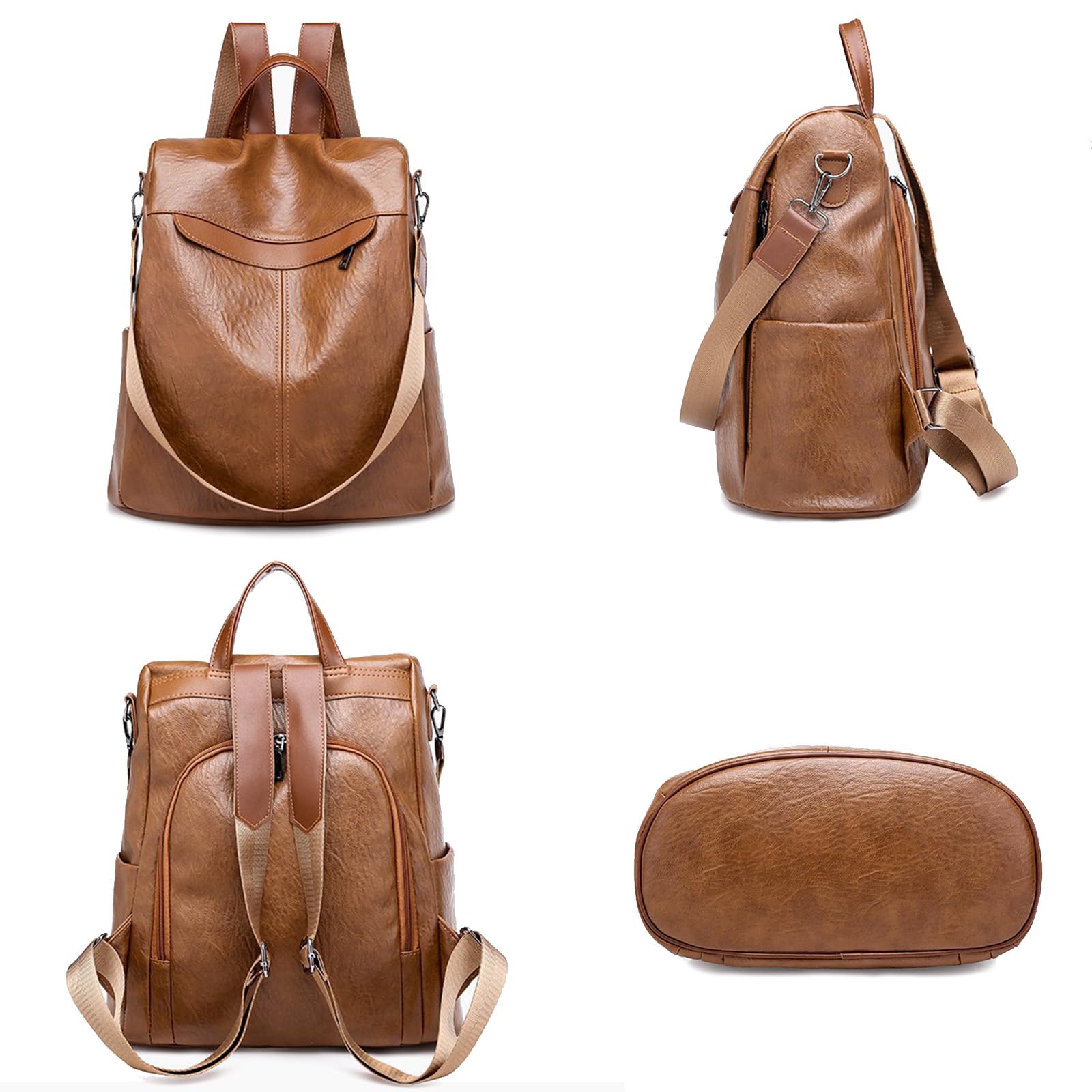 Charmore Zaino da Donna Antifurto Borse Nylon impermeabile Daypack Spalla per Viaggio Lavoro Scuola