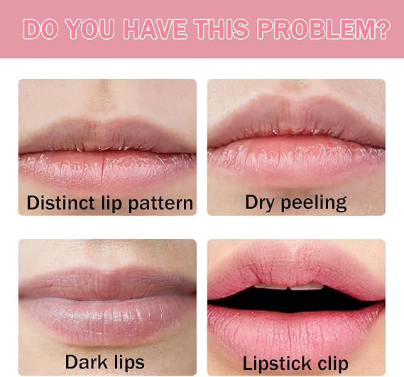 6 Pack Fruit Lip Balm Set, Color Changing Jelly Lipstick with Aloe Vera, Strawberry, Blueberry, Avocado, Peach & Grape, Long-Lasting Moisturizer Makeup for Lips (6PCS)
