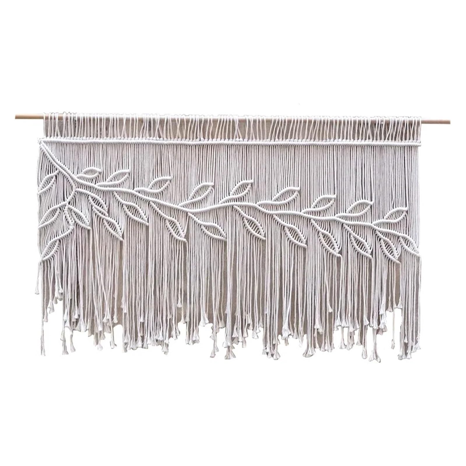Rideau mural en macramé boho 1 pièce | Tissage artisanal chic