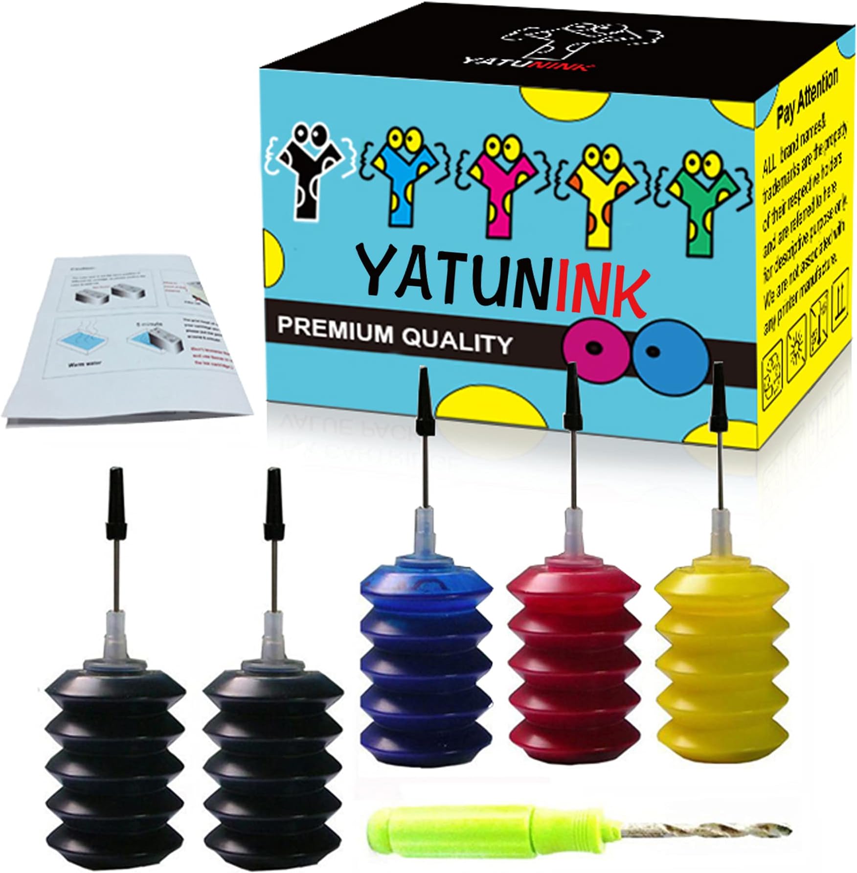 Refill Ink Bulk for Canon 275 and 276 PG-275 CL-276 PG-275XL CL-276XL 275XL 276XL 275 276 Ink Cartridge for Canon Pixma TS3520 TS3522 TR4720 Printer Ink (5x30ML)