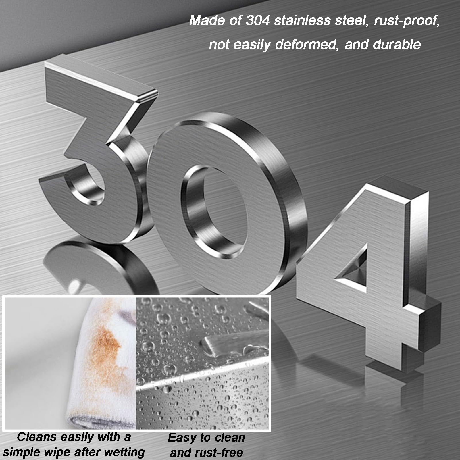 Scaffale a 4 ripiani, in acciaio inox, per garage, resistente, per ufficio, cucina, camera da letto, balcone, garage, 80 x 35 x 150 cm