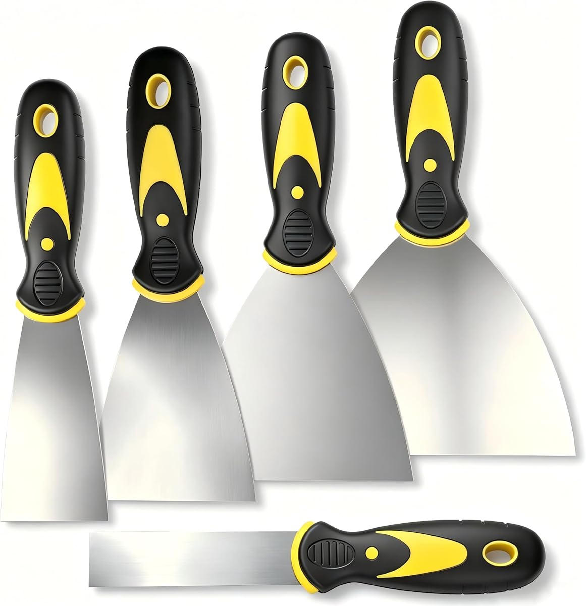 5pcs Putty Knife Scraper Spackle Knife Tool for Repairing Drywall