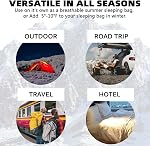 Frelaxy Ultralight Sleeping Bag Liner - Lighter & Compact, 3 Sizes Travel Sheets & Adult Sleep Sack, Comfy Breathable & Cooling & Silky Soft, Quick-Drying, for Backpacking, Hotel, Camping, Hostels