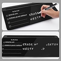 Vista 76 de TOWON Desktop Glass Whiteboard with Basic Calculator, 12 Digit LCD Display, Desk Organizers with Accessories for Office, Home, School Supplies