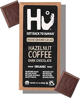 Hu Chocolate Bars | 4 Pack Hazelnut Coffee Crunch Chocolate | Natural Organic Vegan, Gluten Free, Paleo, Non GMO, Fair Tra...