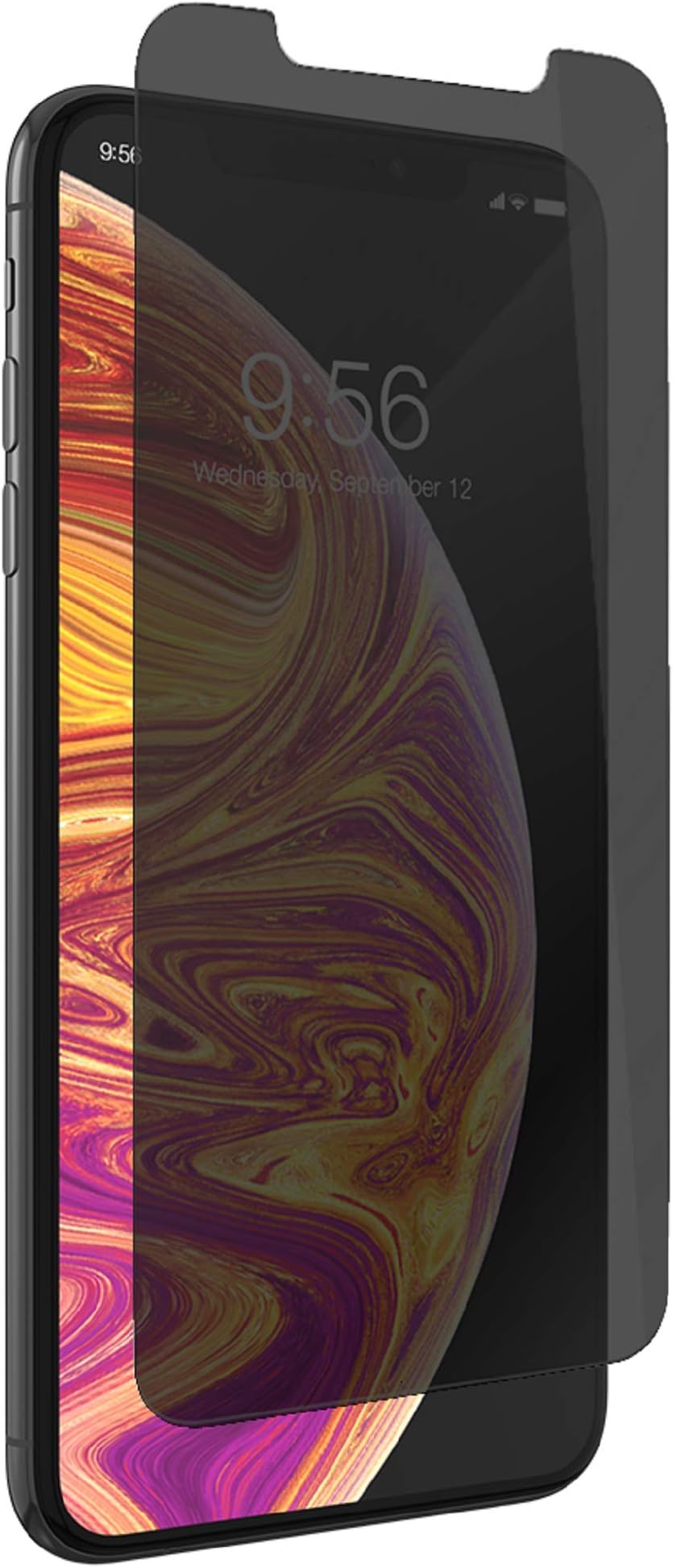 ZAGG InvisibleShield Glass+ Privacy Tempered Glass for iPhone Xs Max Screen Protector - Privacy [Case-friendly]