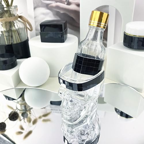 Miniatura 3 de REDODECO 7200 piezas de azulejos de mosaico, de bola de discoteca, azulejos de espejo de cristal cuadrados reales autoadhesivos, para manualidades,