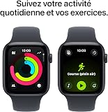 Apple Watch SE 3 [GPS + Cellular 44 mm] Montre connectée avec boîtier Minuit et Bracelet Sport Minuit. Moniteur activité/Sommeil/fréquence Cardiaque, écran Toujours activé - 5