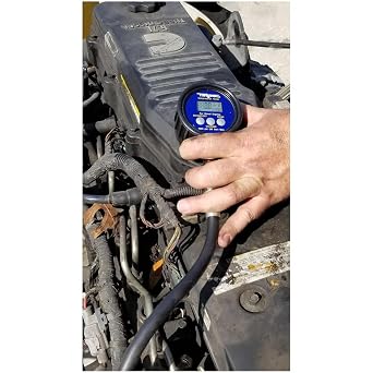 Mityvac MV5535 Digital Diesel Compression Test Kit Memorizes The Peak Compression Value for Each Cylinder up to 12 Cylinders, Powered by 9-Volt Battery, Black