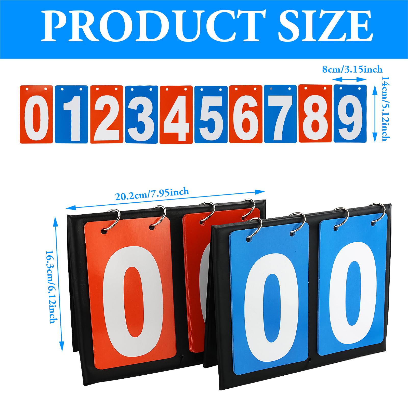 2 tabelloni portatili, flip sport, 2 tabellone segnapunti Digit Flip Sport 0 – 99 multifunzione per basket, calcio, badminton, baseball, per competizioni interne ed esterne