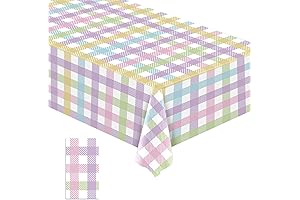 Easter Pastel Buffalo Check Plaid Tablecloth
