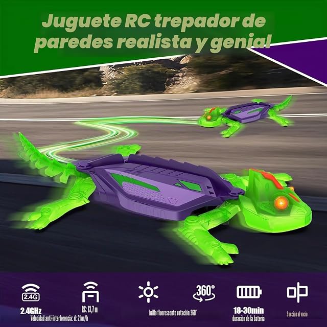 Foto 4 de 8 de Goody King Lagarto Trepador Paredes - Robot Lagartija Teledirigida Que Trepa Paredes y Techos