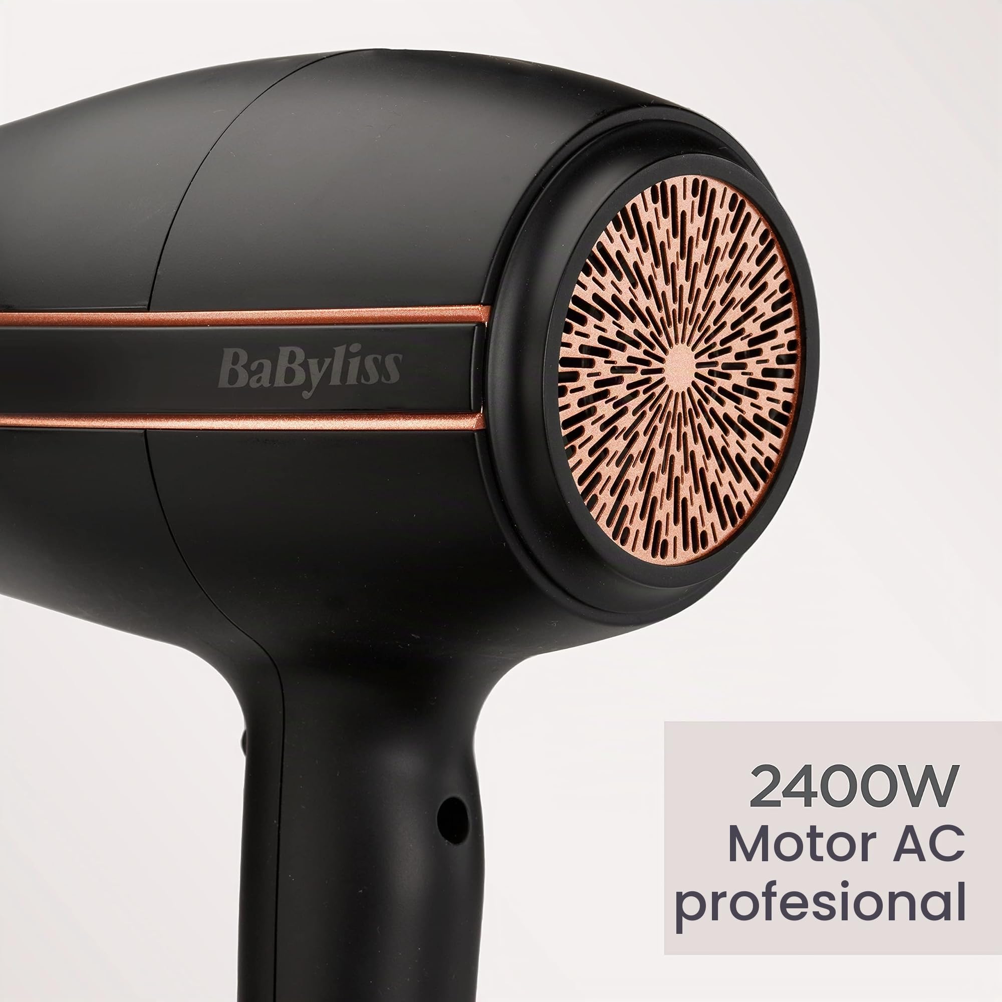BaByliss Super Power 2400 - Secador de pelo, color negro