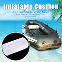Dilwe Inflatable Thick Seat, Comfortable Portable Folding Air PVC Inflatable Kayak Canoe Boat Seat Pad Cushion for Camping Fishing White gallery image