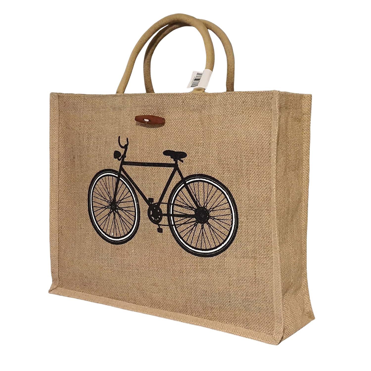 Jute bag for grocery shopping gift beach multipurpose reusable interior laminated tote bags made by 100% pure jute fiber
