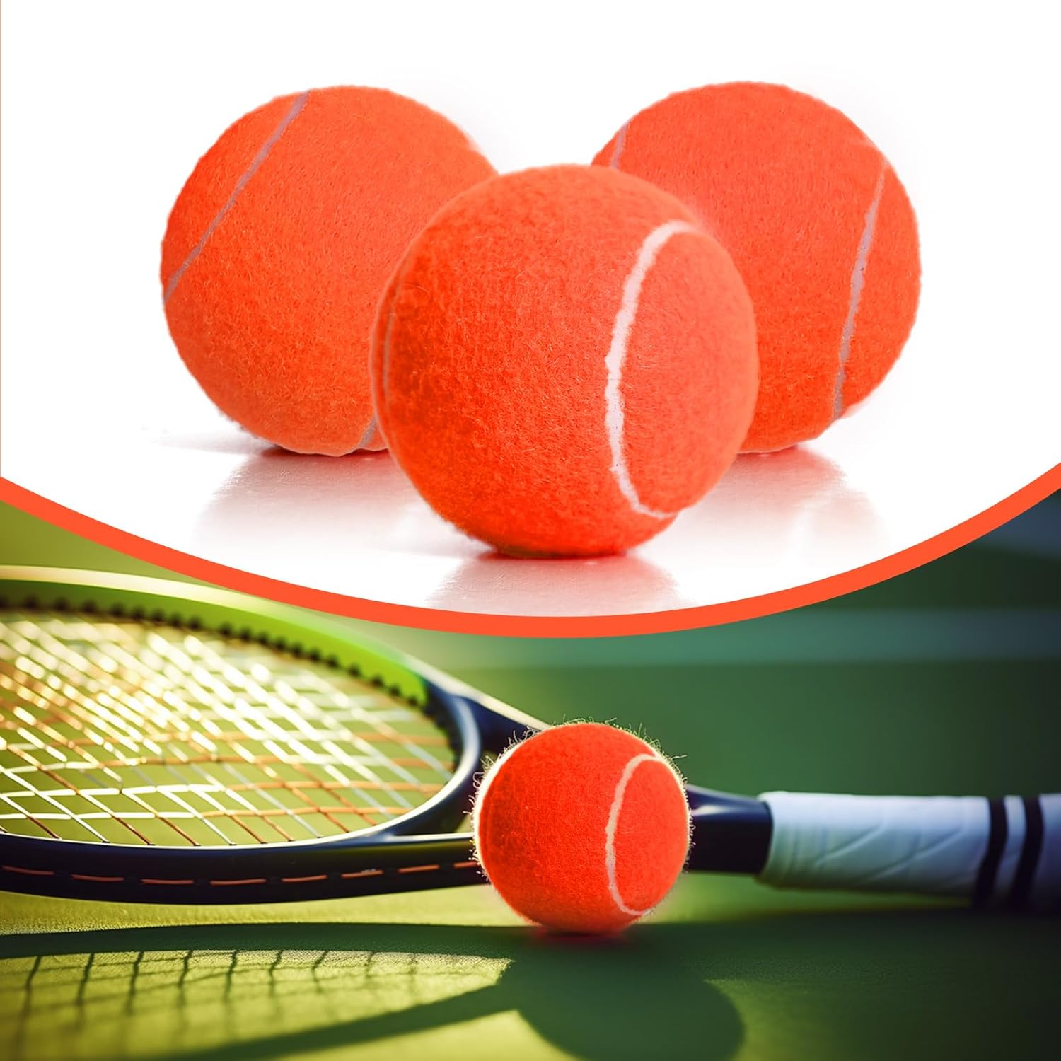 30/40 Pack Training Tennis Balls, Pet Dog Playing Balls, Practice Tennis Balls with Mesh Bag for Transport and Beginner Training