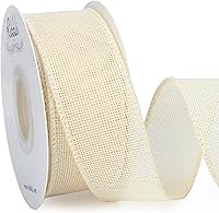 Vista 11 de Ribbli Arpillera con alambre de arpillera, 1-1/2 pulgadas x 10 yardas, plata