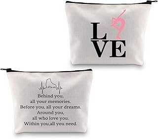 PXTIDY Ice Skating Gifts Skating Makeup Bag Skater Gifts Figure Skating Gifts Ice Skating Makeup Cosmetic Bag Skate Team Organizer Pouch Skater Survival Kit