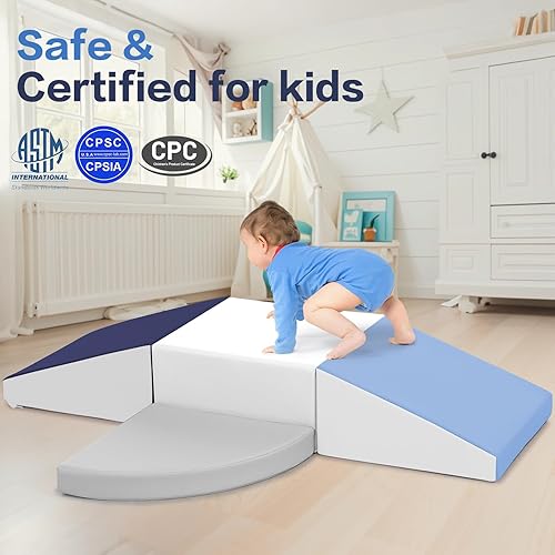 Miniatura 2 de Sumbababy Bloques de espuma de escalada para niños pequeños bloques de espuma de piel sintética para juegos activos para niños, juguetes de escalada