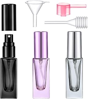 Travel Perfume Atomizer - 3 Pcs 5ML/0.17oz Mini Spray Bottles, Fine Mist Cologne Glass Bottle, Empty Refillable Size