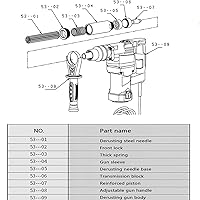 Vista 6 de 1100w Electric Needle Derusting Gun,Needle Type Rust Remover Cleaning Machine,Electric Needle Scaler for Removal of Rust,Weld Slag Paint Steel