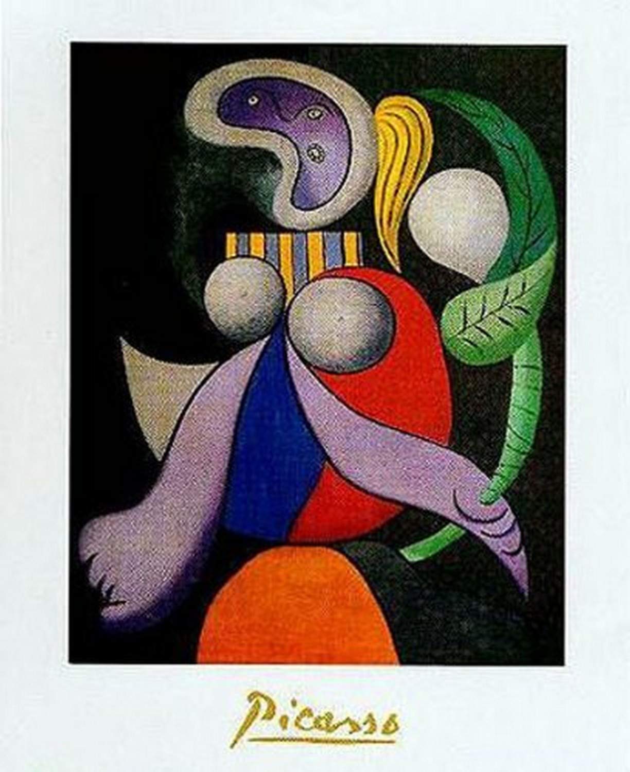 Amazon.com: buyartforless Femme A La Fleur, 1932 by Pablo Picasso
