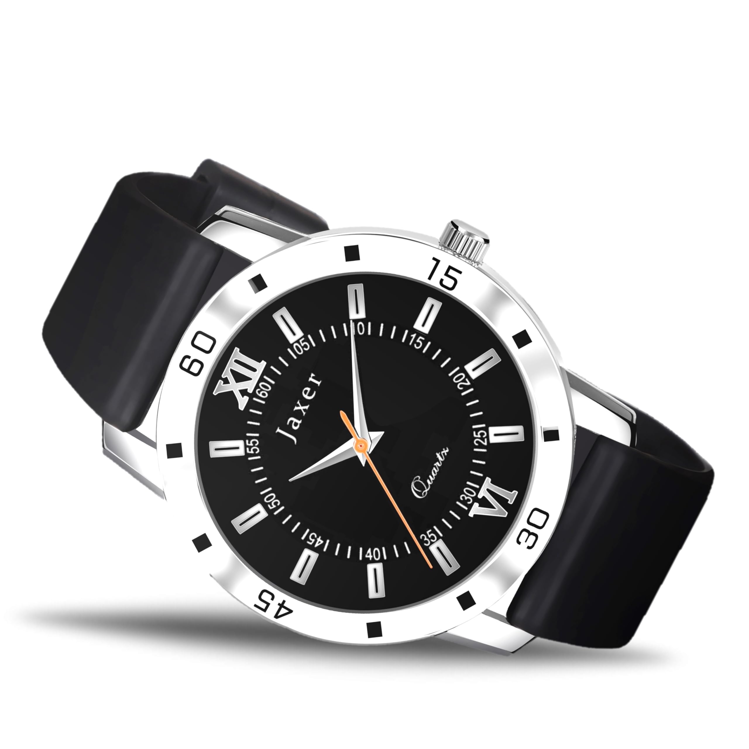 Jaxer Black Dial Silicone Band Analog Wrist Watch for Men and Boys - JXRM2178 (B0CMH4M7RF) Amazon Price History, Amazon Price Tracker