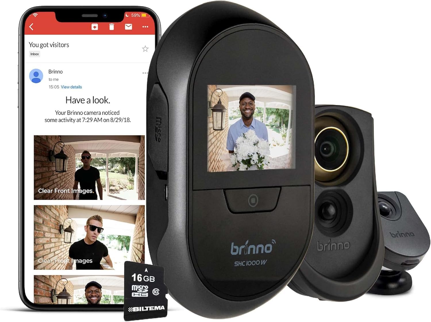 Amazon.co.jp: Brinno ブリンノ Wi-FI搭載 ドアスコープモニター 玄関