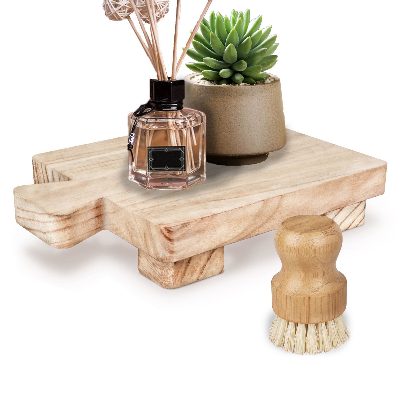 Buy Soap Stand , Raw Wood Riser , Zimso Wood Pedestal Stand Riser