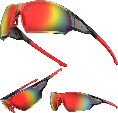 Miniatura 1 de Activa tu vida EAZYRUN Gafas de sol de béisbol polarizadas pequeñas para jóvenes mujeres hombres correr ciclismo deportes al aire libre