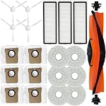 Kit d'accessoires pour Xiaomi X20+ / X20 Plus / X10+ / X10 Plus Aspirateur robot, 1 Brosse principale, 3 Filtre, 4 Brosse latérale, 6 Des tampons, 6 Sac à poussière, pièces de rechange Réparation de rechange Remplacer les pièces jointes