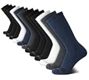 AND1 Mens Crew Socks - 12 Pack Moisture Wicking Cushioned Performance Breathable Athletic Socks for Men (Sizes: 6-12.5)