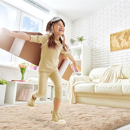 Miniatura 3 de Alfombra suave y moderna para dormitorio de niños y niñas, dormitorio universitario, habitación del bebé, alfombra decorativa