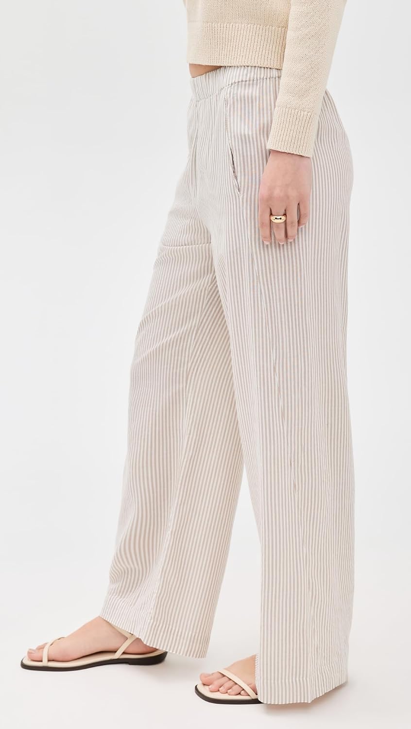 Velvet Women's Kelly Cotton Blend Stripe Pants by Cleo Wade