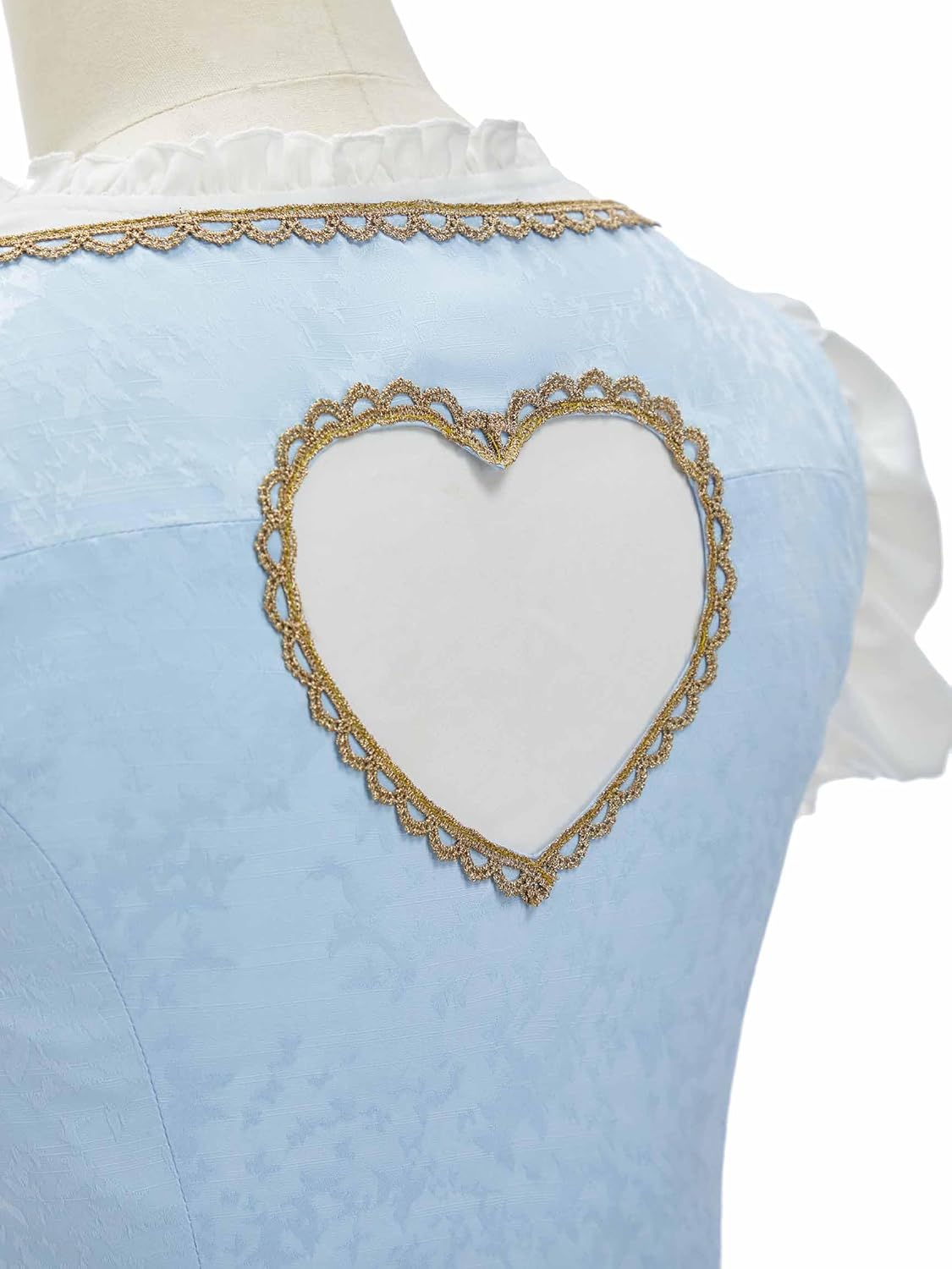Oktoberfest Dirndl Dress German Square Neck Bavarian Costumes Top Dress Apron Set - Image 8