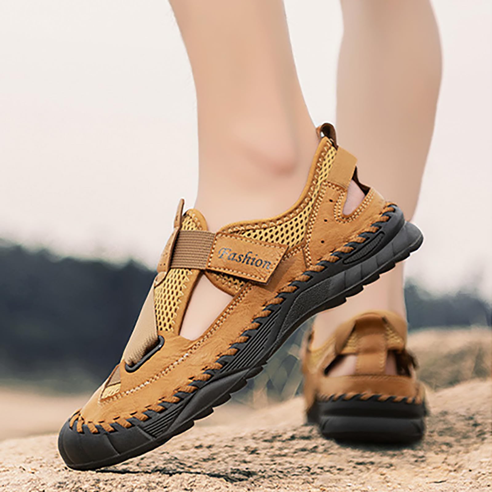 Sandalias de trekking para hombre, impermeables, ortopédicas, para verano