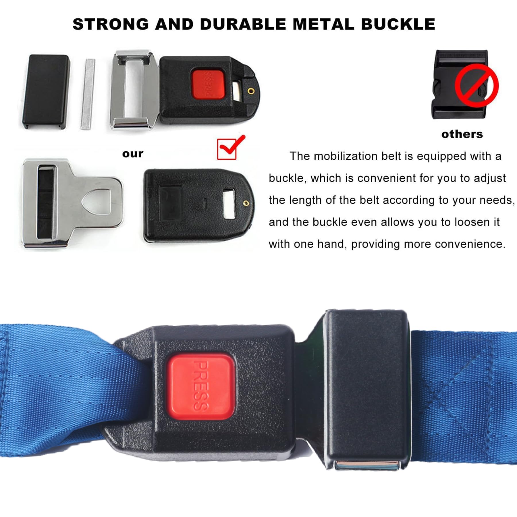 Ceinture de mobilisation des extrémités – Sangle polyvalente pour physiothérapie, rééducation, étirement, libération articulaire et soulagement de la douleur | Technique Mulligan, aides à la traction