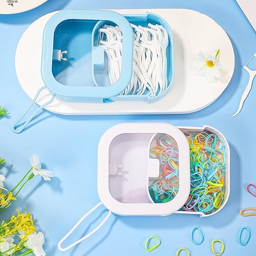 Miniatura 10 de Prudiut 2 piezas organizador de corbatas para el cabello, organizador de joyas para adolescentes, niñas, mujeres, regalo ideal para almacenamiento