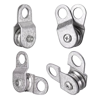 Open Cable Pulley Block Bearing insid, Lifing System Load 70 Lb