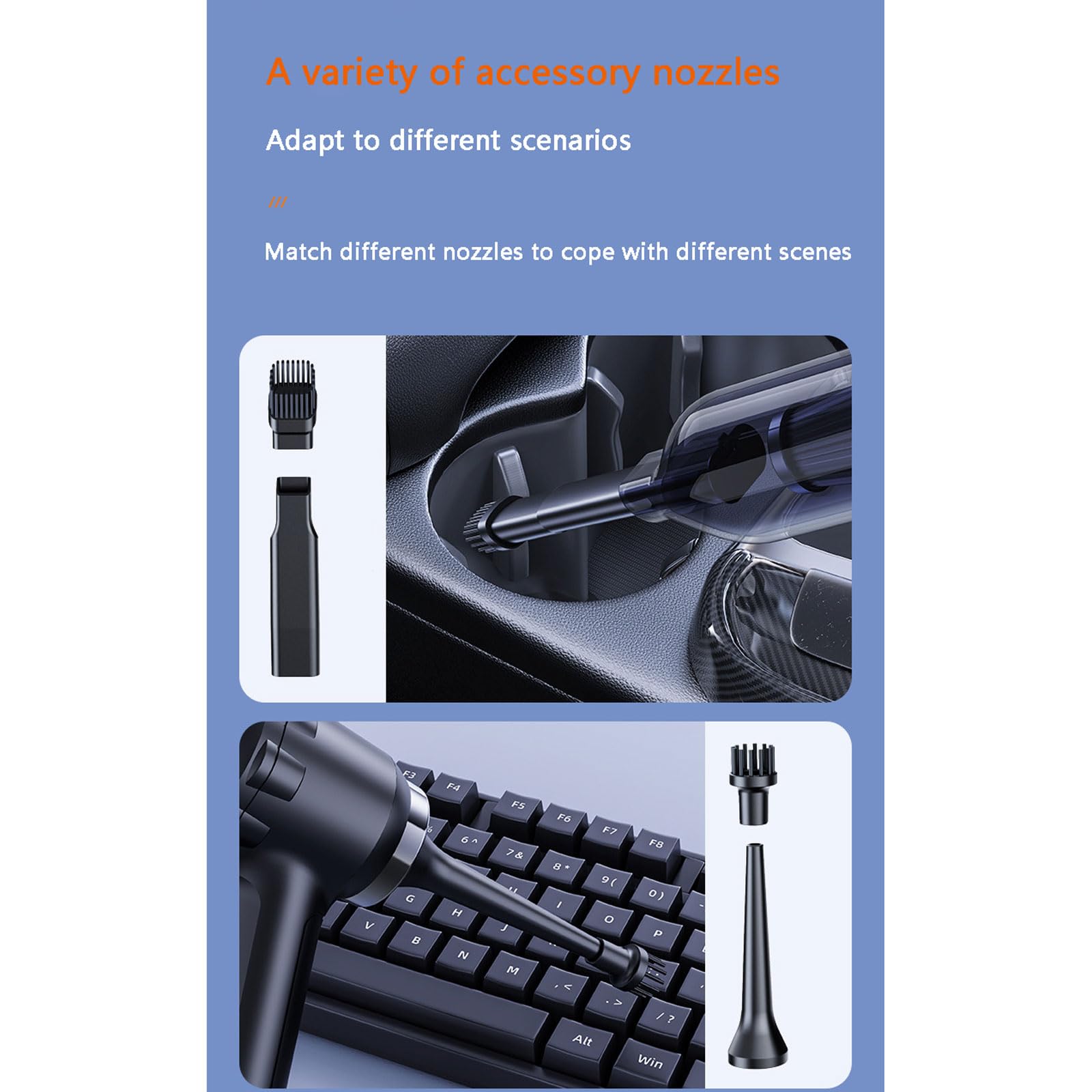 aspirapolvere per auto, Aspirapolvere for auto potente da 16000 PA con motore brushless