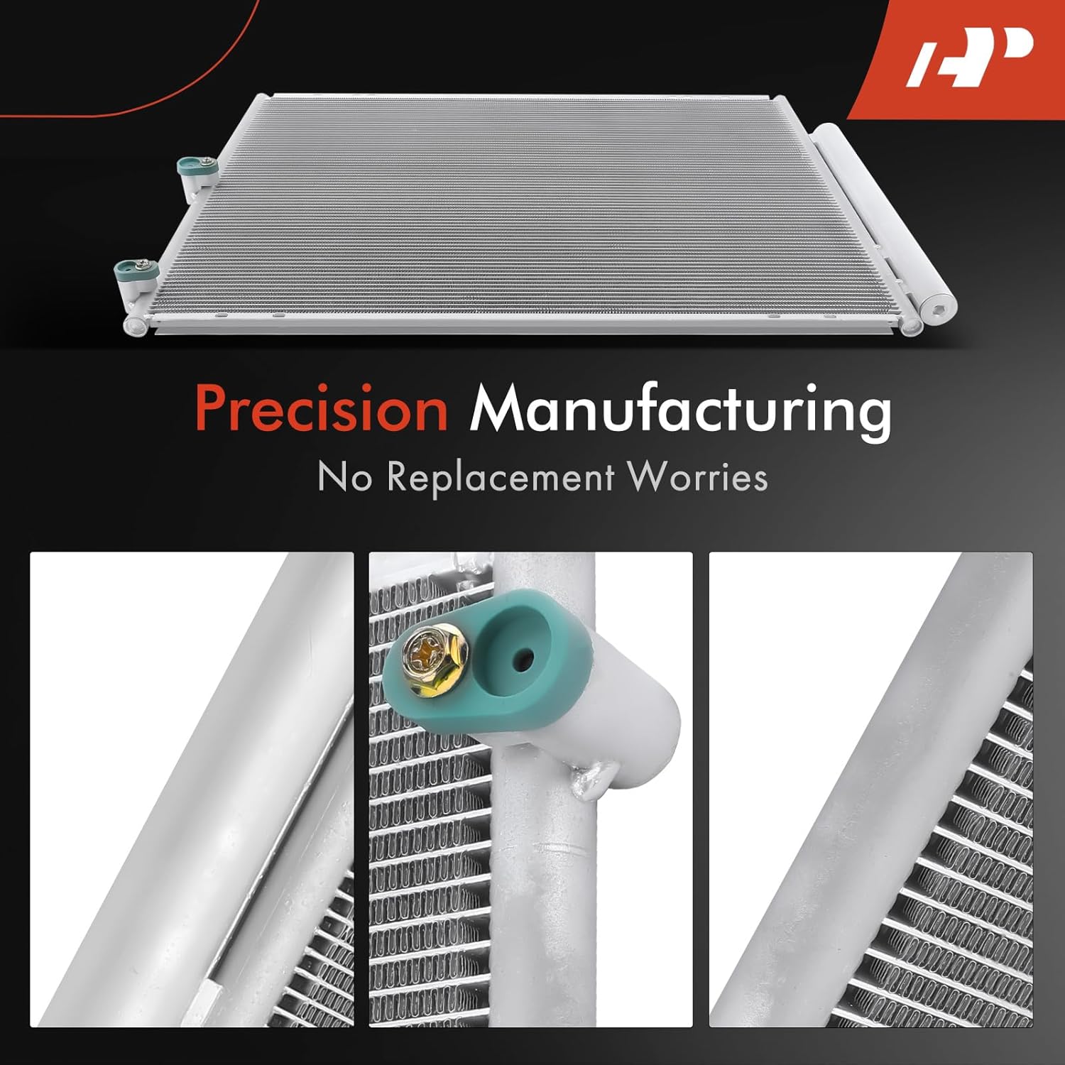 A-Premium Air Conditioning A/C Condenser Compatible with Lexus RX330 2004-2006 3.3L, Replace# 8846048040, 8846048041