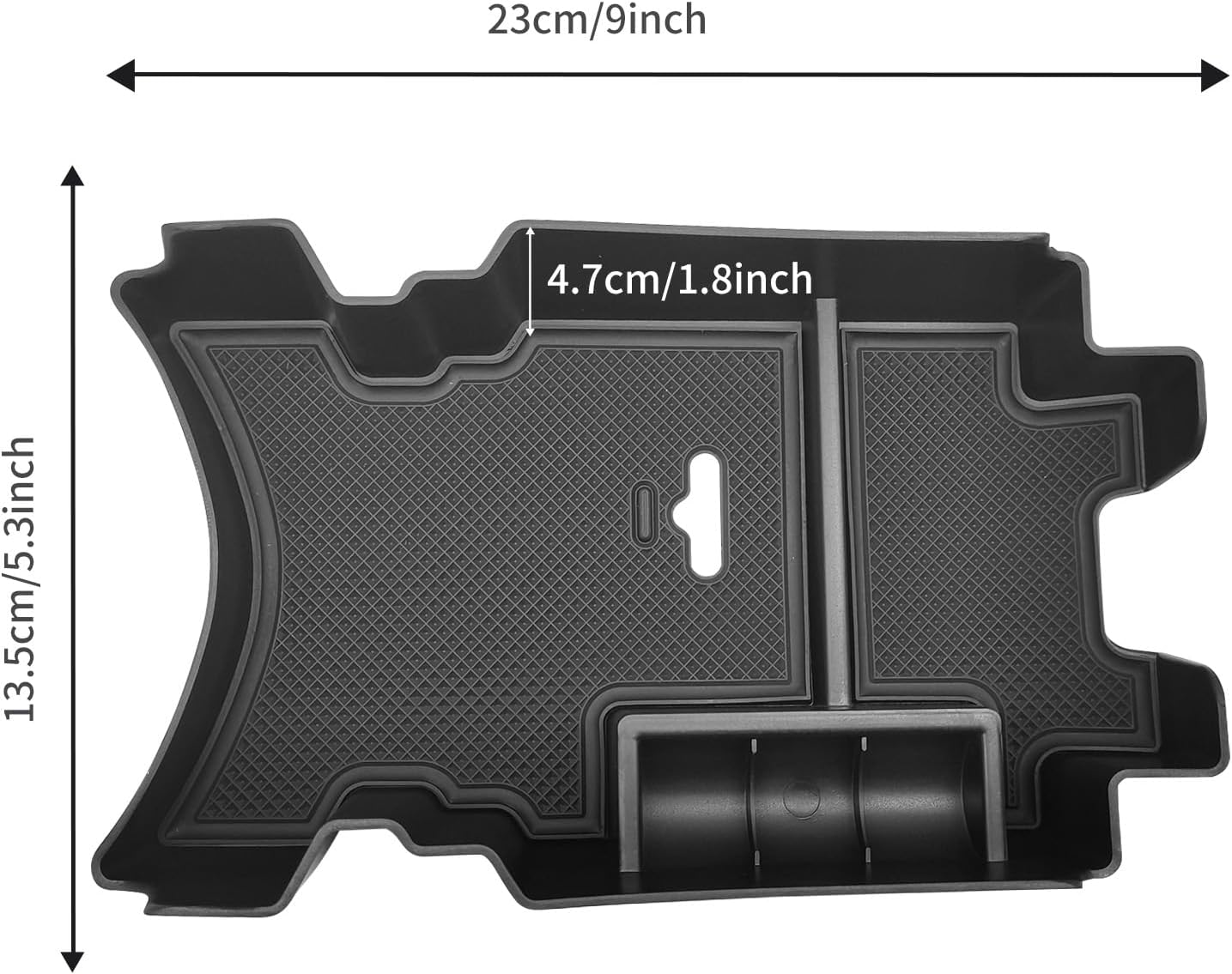 ABS Center Console Organizer Compatible with Honda Civic 10th 2016-2021 Armrest Storage Box Interior Accessories Embedded Storage Armrest Box