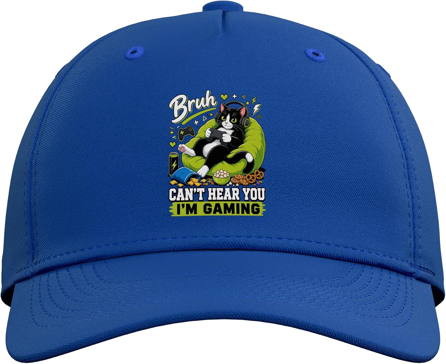 Gamer Gaming Cat Video Game Adjustable Baseball Hat image 2