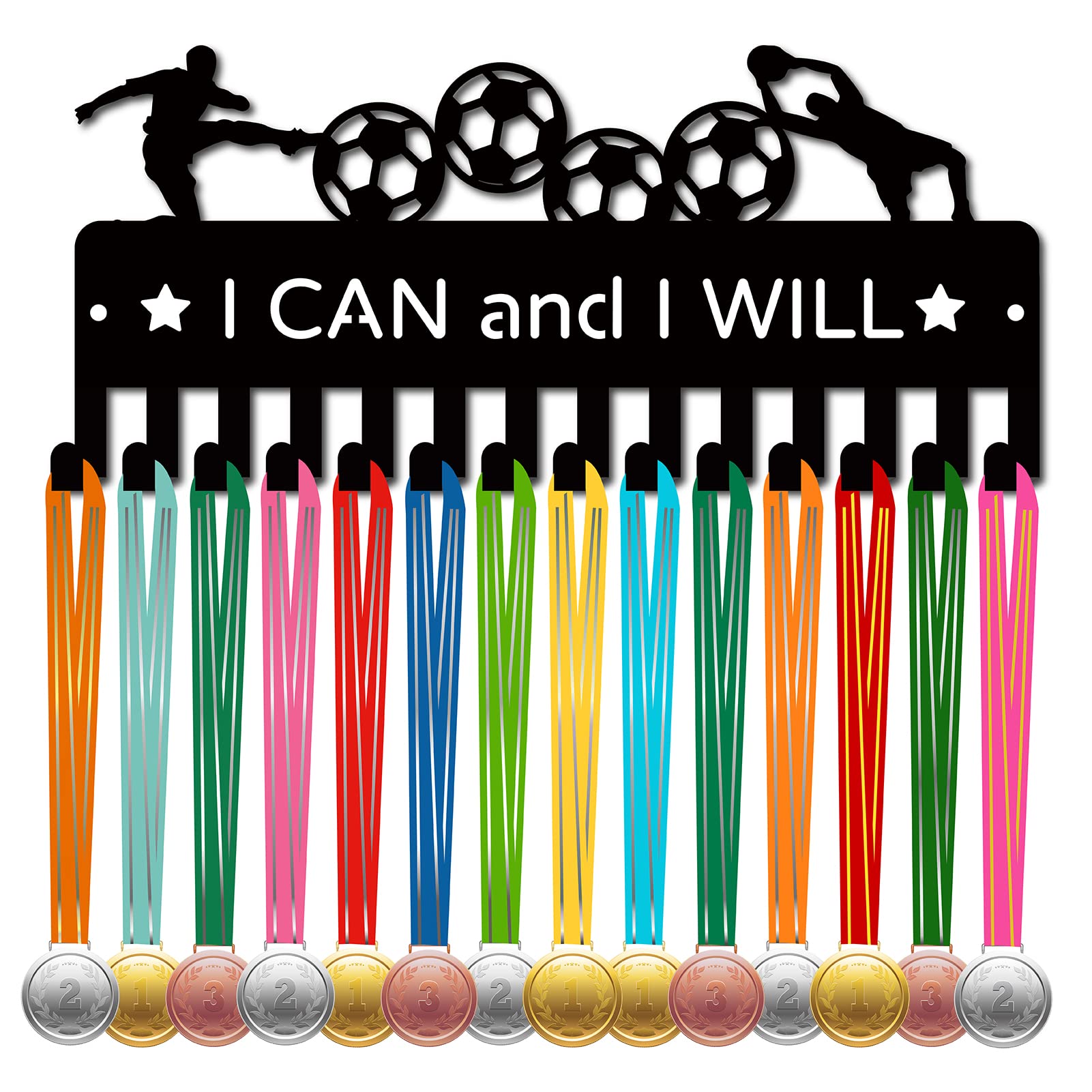 CREATCABIN Porta Medaglie Da Triathlon Porta Medaglie 30+ Porta Medaglie Porta Medaglie In Metallo Nero Mensola Organizer Supporto Per Medaglie Cornice Piccola Montaggio A Parete Da Appendere 29x13cm