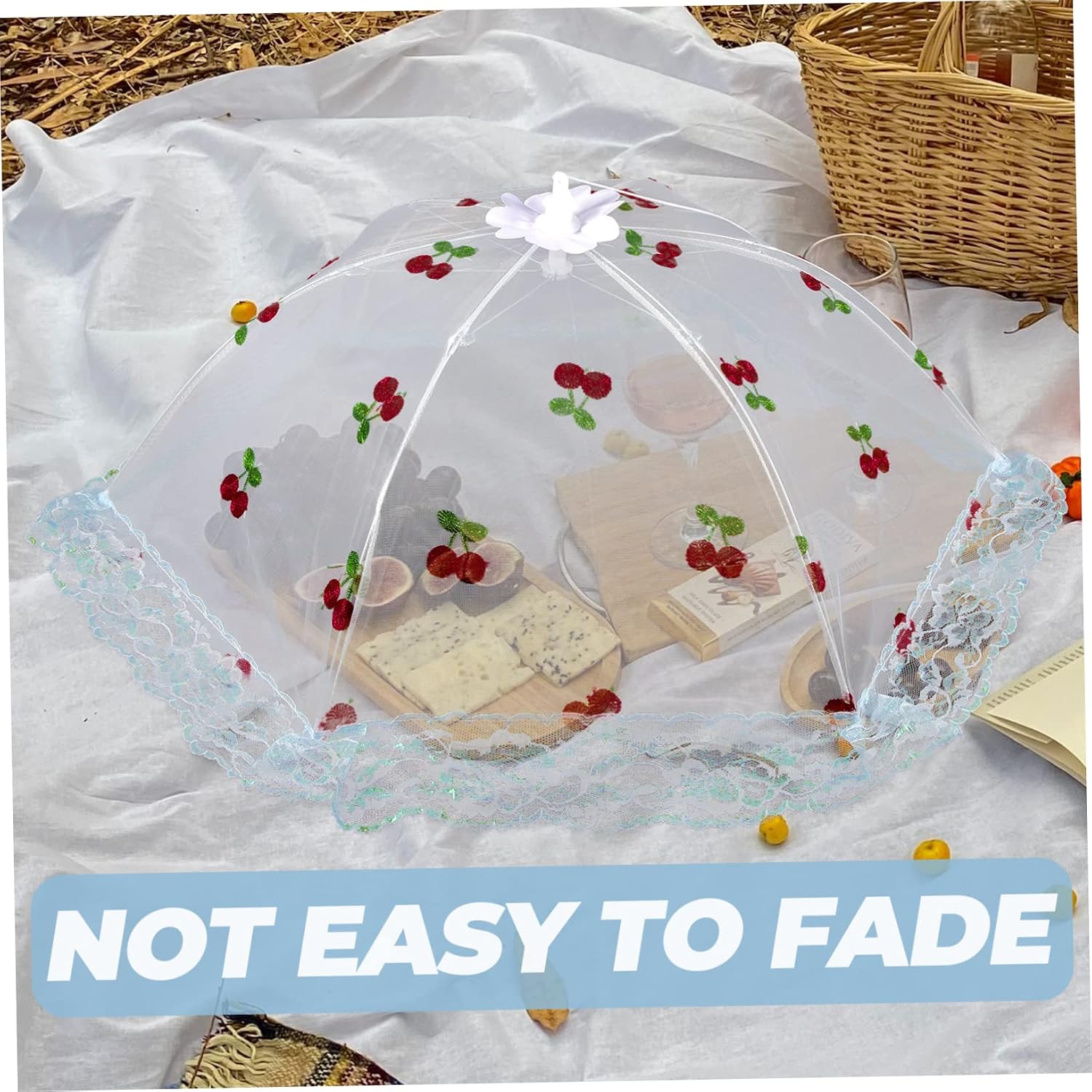 Folding Dish Covers Mesh Food Covers for Outdoor Reusable Bowl Picnic Food Tent Sturdy and Reliable Kitchen Accessory