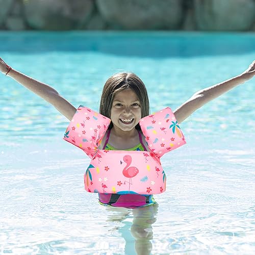Miniatura 5 de Chaleco de nataciónflotadores para niños  Aprende a nadar para niños pequeños de 30 a 55 libras