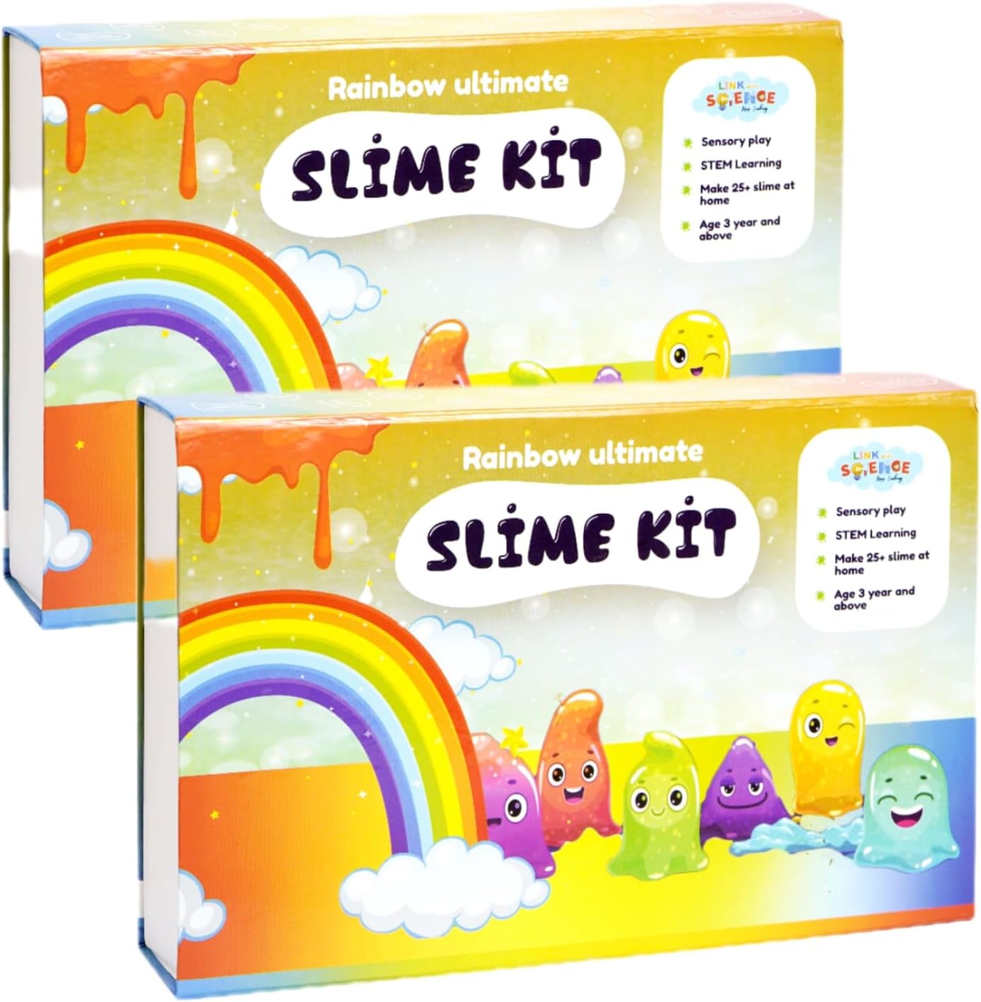 Ultimate Slime Making Kit,DIY Slime Factory Kids Toys for Boys/Girls Slime Gel, Best Birthday Return Gift Ideas(Pack of 2) (Rainbow,78pc)